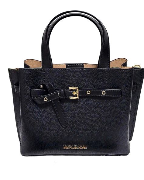 sac michael kors en solde|Michael Kors black satchel bag.